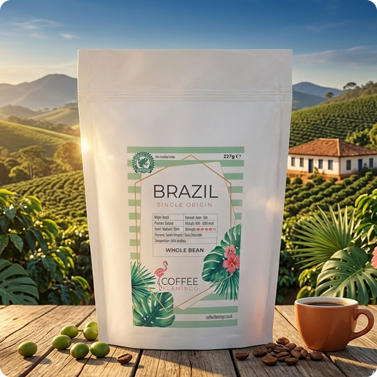 Award Winning Brazil - Coffee Flamingo227gBean