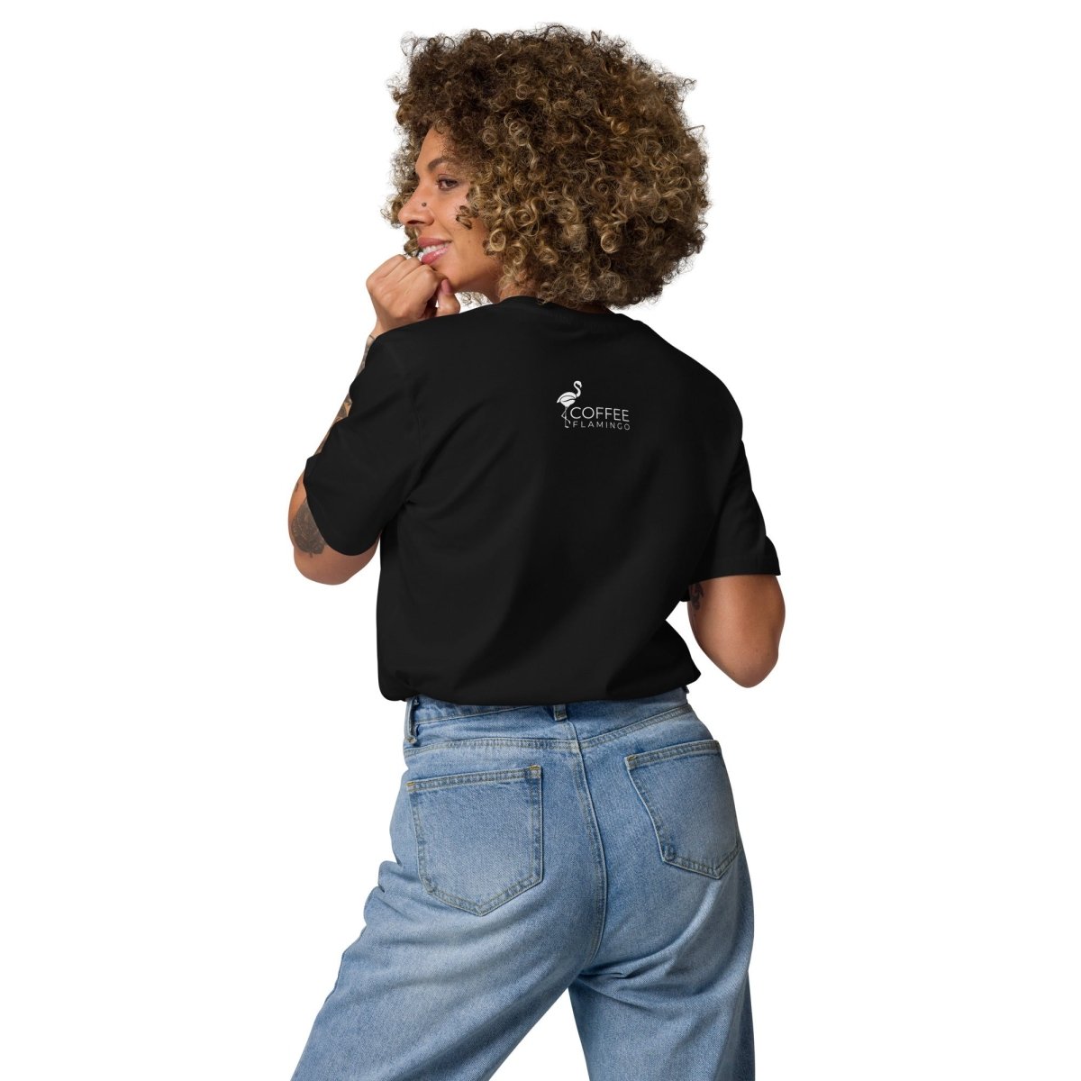 Classic Coffee Flamingo Unisex Tee - Coffee FlamingoBlackS