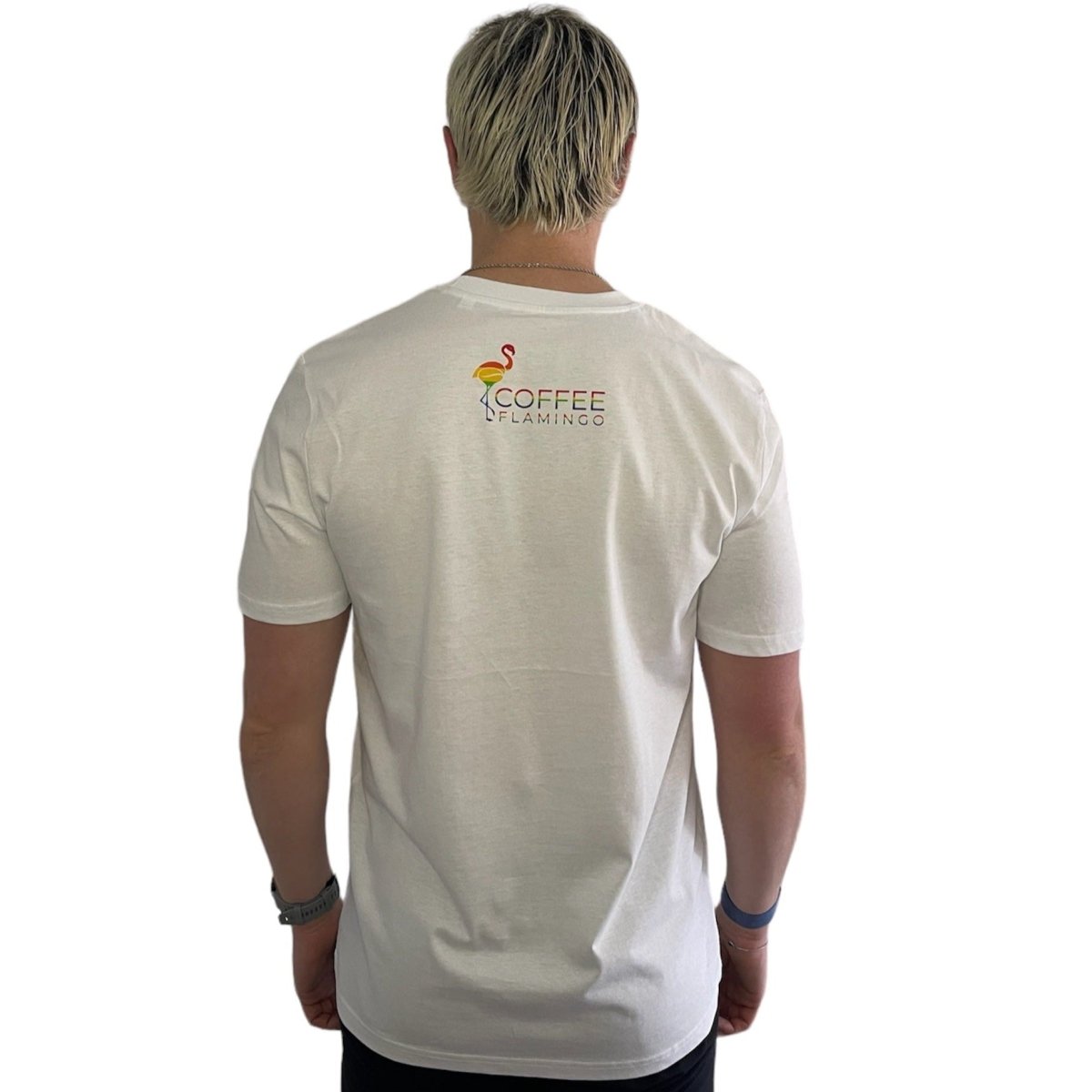 Unisex Espresso Yourself T-shirt - Coffee FlamingoBlackS