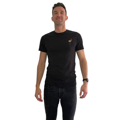 Unisex Pride colour T-shirt - Coffee FlamingoBlackS