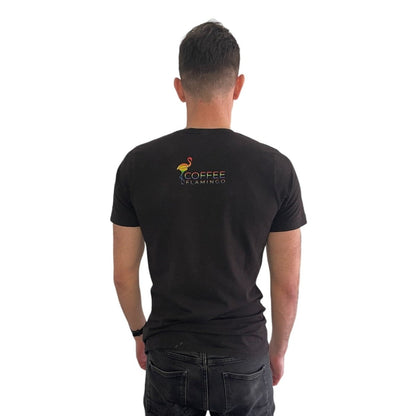 Unisex Pride colour T-shirt - Coffee FlamingoBlackS