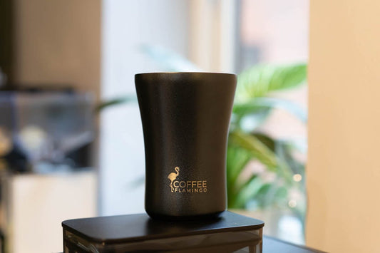 Travel Tumbler - Coffee FlamingoBlack